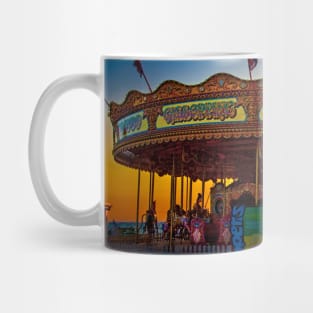 Carousel at Sunset on Brighton Pier Mug